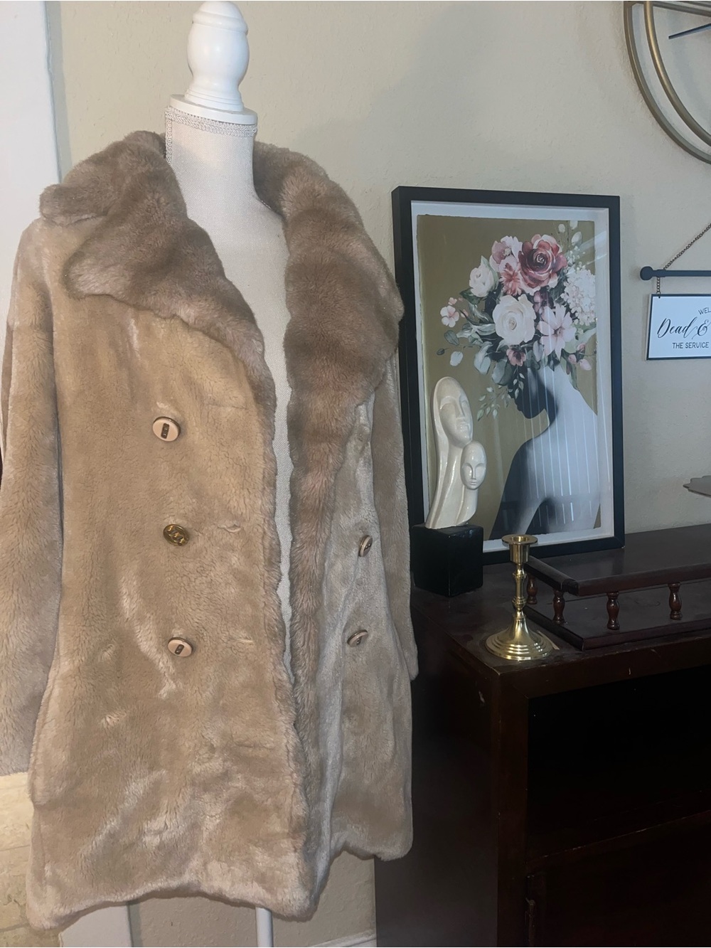 Vintage Faux Fur Coat